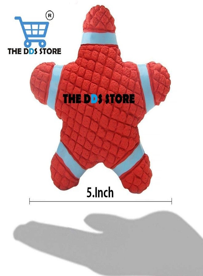 THE DDS STORE متجر DDS لعبة صرير ناعمة من اللاتكس للكلاب، كرة عائمة للعب التفاعلي، لعبة نجمة للمضغ للكلاب والقطط الأليفة (متوسطة) - Image 5